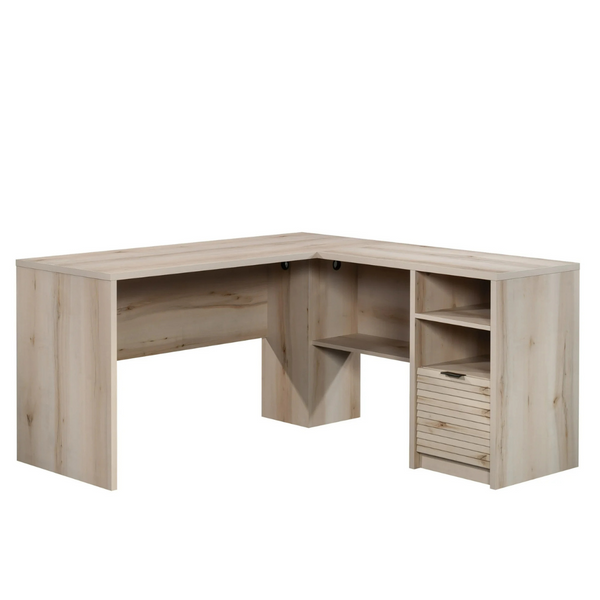 Sauder Harvey Park L-Shaped Home Office Desk, Pacific Maple Finish