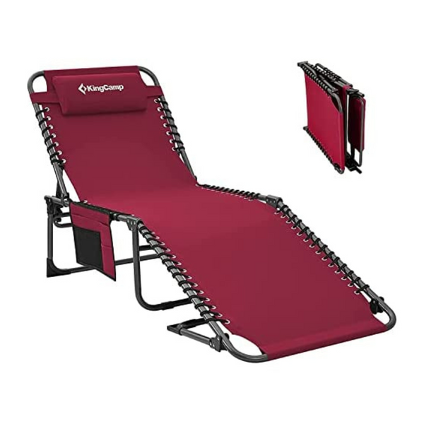 KingCamp Portable Foldable Lightweight Heavy Duty Lounge Chair (2 Colors)