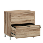 Worksense By Sauder Bergen Circle 2-Drawer Lateral File Cabinet