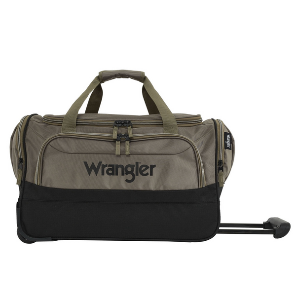 21" Wrangler Deluxe Polyester Rolling Duffel Bag (3 Colors)
