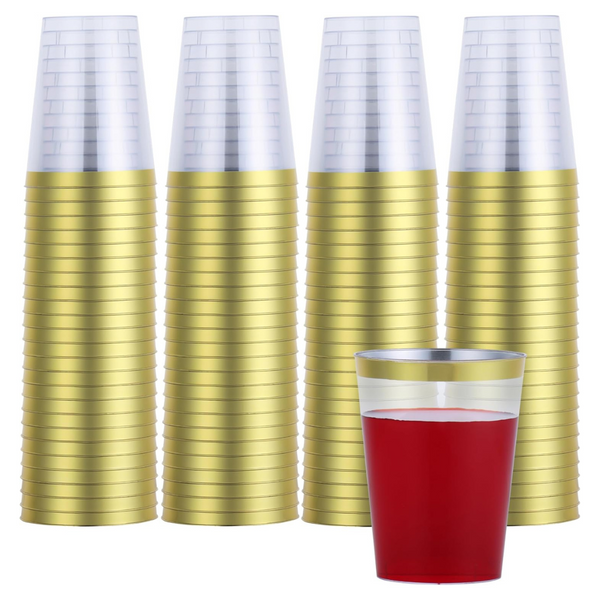 100-Pack Or 200-Pack 10oz Disposable Clear Cups