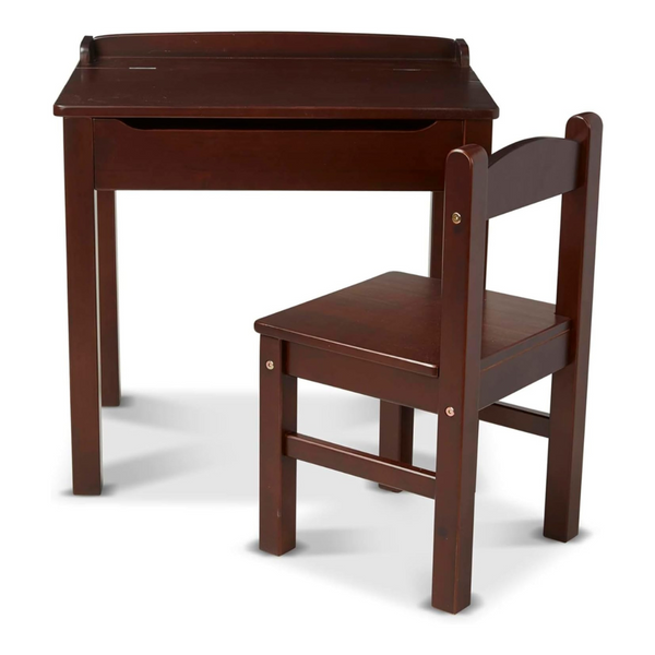 Melissa & Doug Wooden Lift-Top Desk & Chair