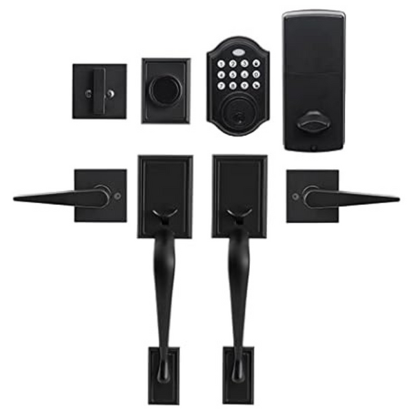 Kiayaci Electronic Keyless Double Door Handle Lock Set