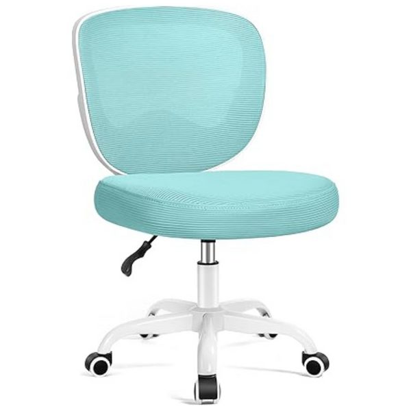 Razzor Comfy Armless Desk Office Chair with Wheels (Various Colors)