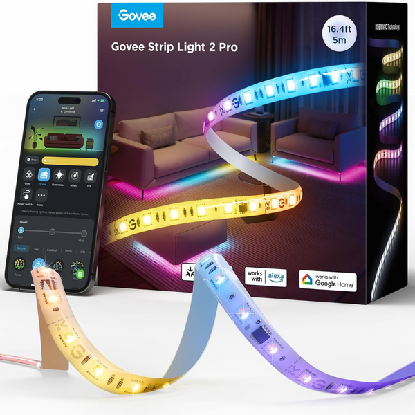 Govee RGBIC 16.4ft Smart LED Strip Lights with Alexa