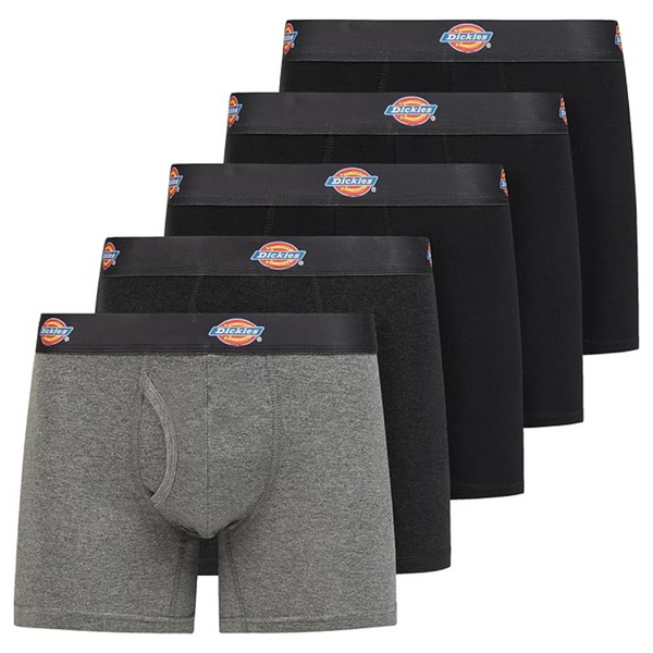 5-Pack Dickies Men's Boxer Briefs Cotton Underwear