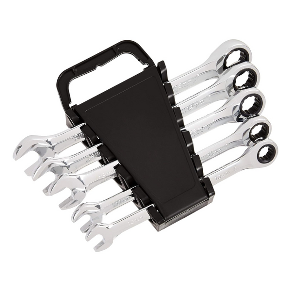 5-Piece Amazon Basics Ratcheting Wrench Set