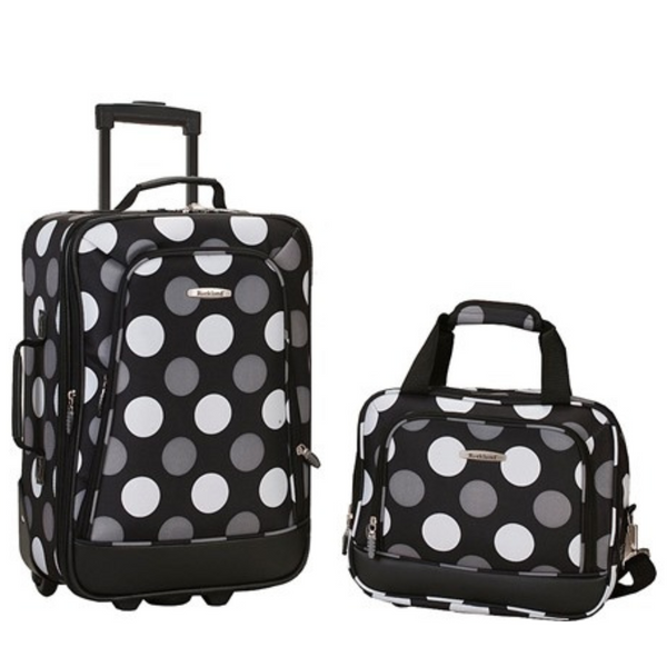 2-Piece Rockland Fashion Softside Upright Luggage Set (14"/19") (Various)
