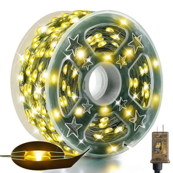 164ft 500 LED Waterproof Christmas Outdoor Lights (2 Colors)