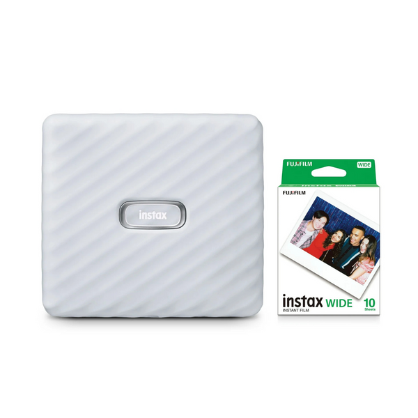 Fujifilm Instax Link Wide Wireless Smartphone Printer Bundle With 10 Films