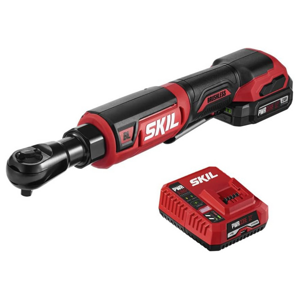 SKIL PWR CORE 12 Brushless 12V 3/8" Ratchet Wrench Kit (RW5763A-10)
