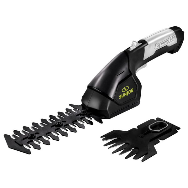 Sun Joe HJ604C Cordless Grass Shear + Shrubber Handheld Trimmer, (W/ Battery + Charger Included)