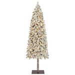 Yaheetech 7.5ft Pre-Lit Artificial Pencil Christmas Tree w/280 Warm Lights