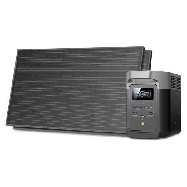 EF ECOFLOW DELTA 2 Portable Power Station With 2PCS 100W Solar Panels