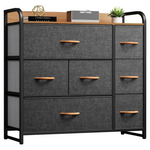 Dwvo Fabric Dresser With 7 Drawers