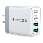 40W 4-Port Fast Charging Type-C Dual Port PD+QC Charging Block