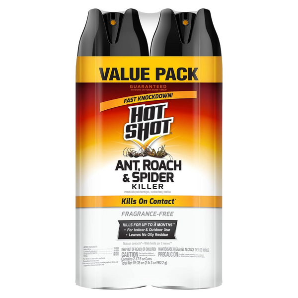 Hot Shot Ant, Roach & Spider Killer (2 Pack)