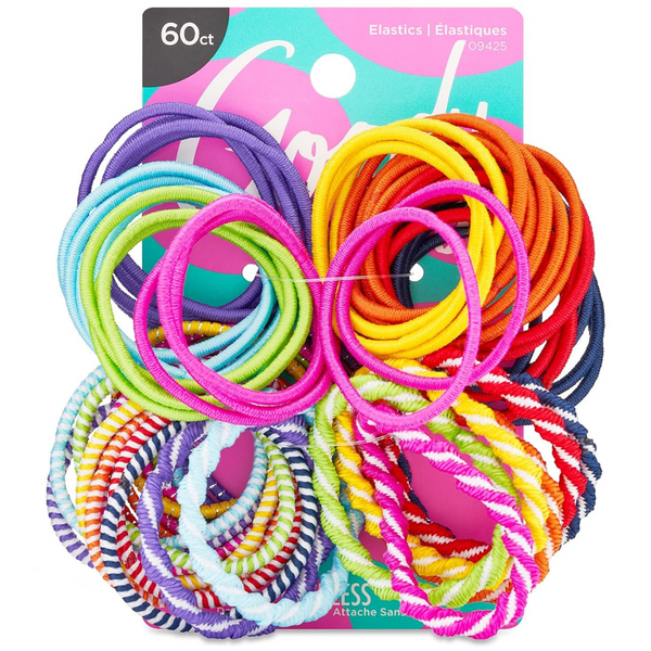 Goody Kids Ouchless Elastic Hair Ties (60 Ct, Assorted Colors)