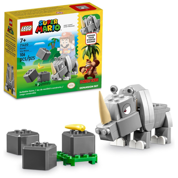 LEGO Super Mario Rambi The Rhino Expansion 71420 Building Toy Set