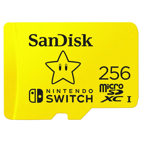 256GB SanDisk UHS-I microSDXC Memory Card for Nintendo Switch