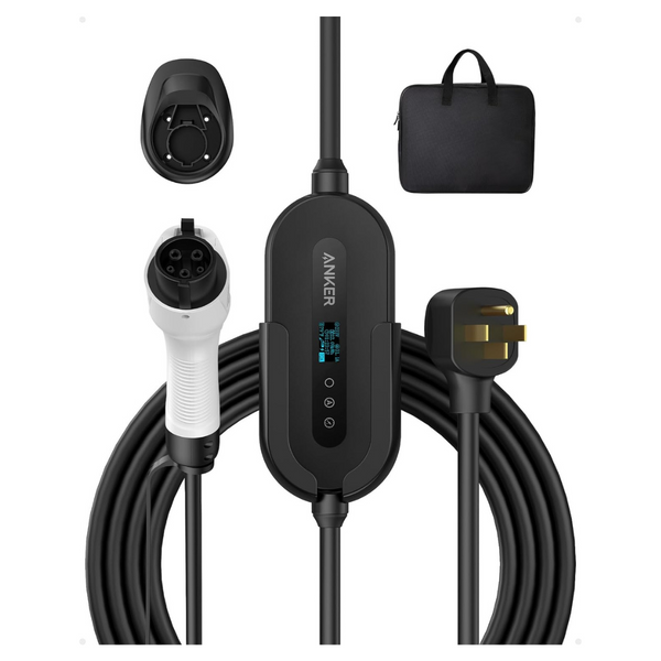 Anker 7.6KW Level 2 Portable Electric Vehicle Charger With 25' Cable