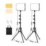 2-Pack Unicucp LED Video Photography Lighting Kit With 62.99 Tripod Stand