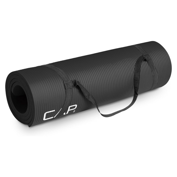 CAP Barbell High Density 68 x 24 Inch Exercise Mat With Strap