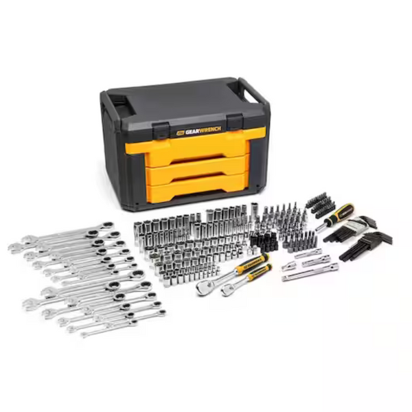 GearWrench 1/4" & 3/8" Drive 90-Tooth SAE/Metric Mechanics Tool Set