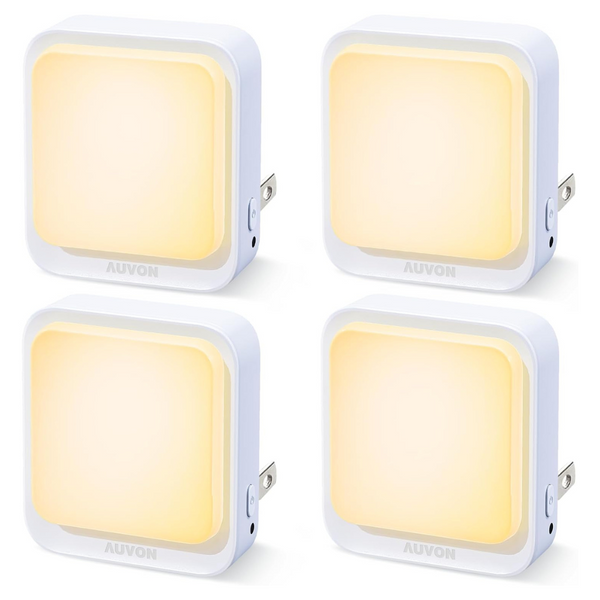 4-Pack Auvon Plug In LED Night Light