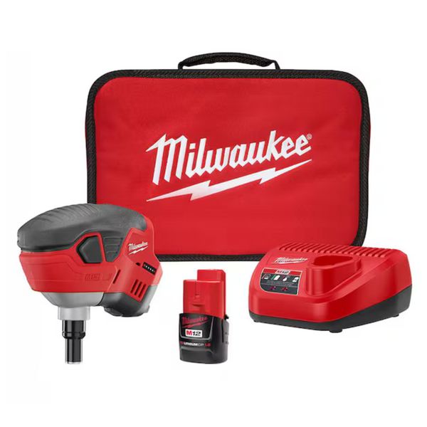 Milwaukee M12 Cordless Nailer Kit With 1.5Ah Battery, Charger & Tool Bag