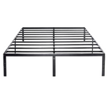 Queen Size 14" BPM Metal Platform Bed With Steel Slats (Queen Size)