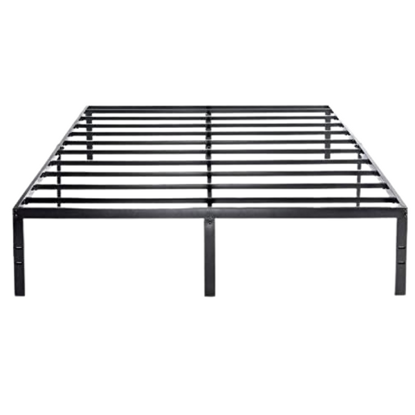Queen Size 14" BPM Metal Platform Bed With Steel Slats (Queen Size)