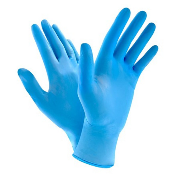 1000 PK 4Mil Blue Nitrile Gloves Powder Free (10 Boxes Of 100ct For A Total Of 1000 Gloves)