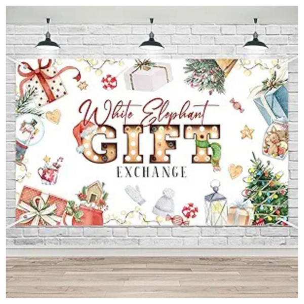 Festive Holiday Decorations Christmas Banner (70.8" x 11.8")
