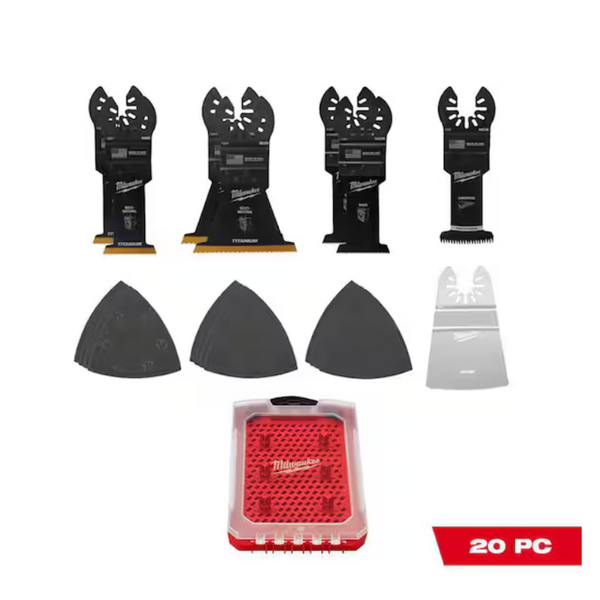 Milwaukee 20-Piece Oscillating Multi-Tool Blade Kit