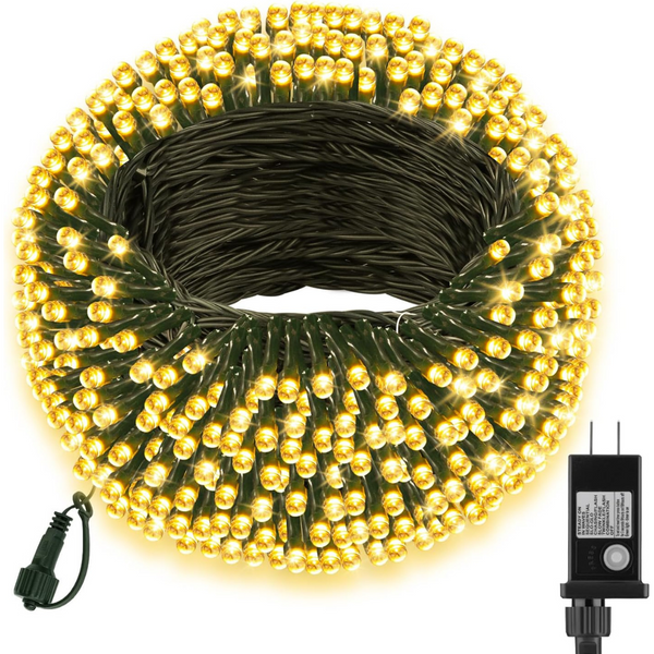 FairyGlim 66ft 200 LED Christmas String Lights