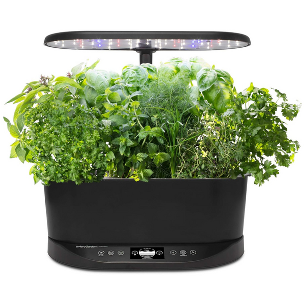 AeroGarden Bounty Basic-Black Indoor Garden With LED Grow Light