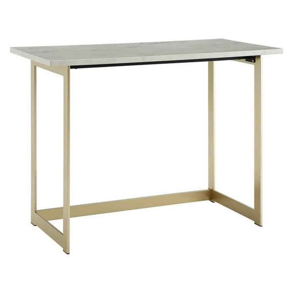 Walker Edison 42" Marble Modern Glam Faux Writing Desk