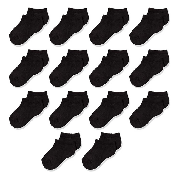 14 Pairs Of Amazon Essentials Unisex Kids And Toddlers’ Cotton Low Cut Socks