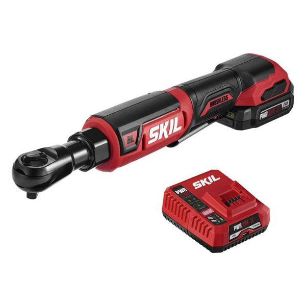 SKIL PWR CORE 12 Brushless 12V 3/8" Ratchet Wrench Kit (RW5763A-10)