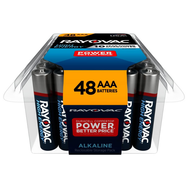 48-Count Rayovac AAA Alkaline Batteries