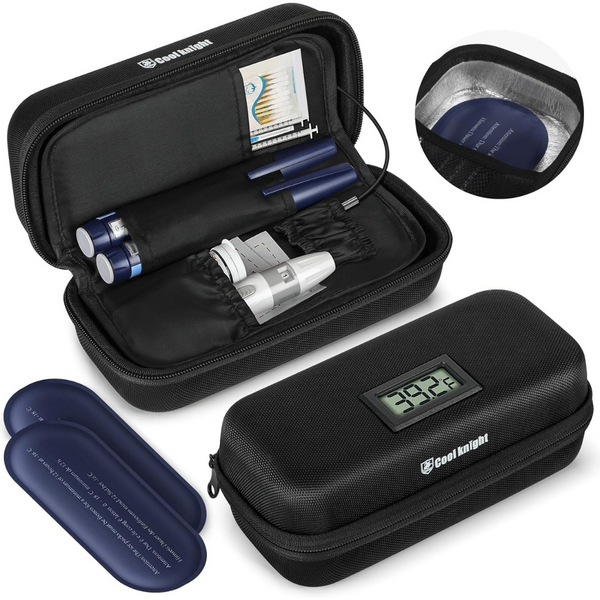 TSA Approved Insulin Cooler Travel Case with Thermometer