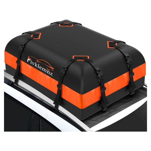 Fiveklemnz 15 Cubic Waterproof Soft Car Roof Rack Cargo Bag Carrier