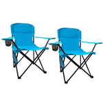 2-Piece Folding Outdoor Beach Camp Chair