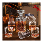 Whiskey Decanter With 6 Glasses Set