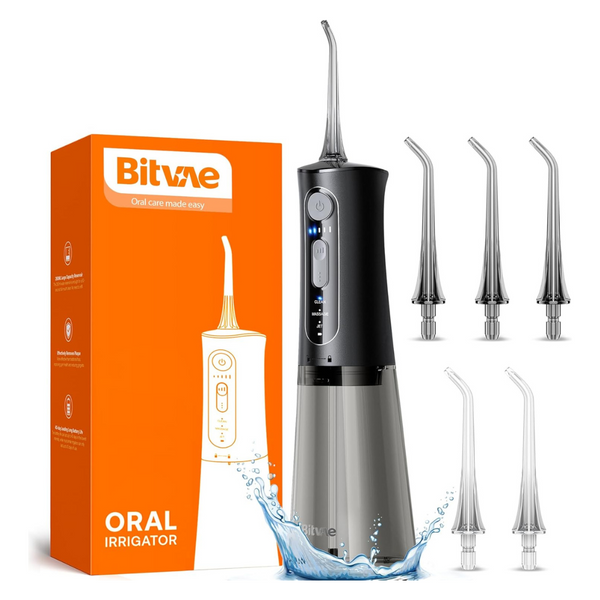 Bitvae C5 Cordless Rechargeable Portable Water Dental Flosser W/ 5 Tips