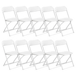10-Pack Ktaxon Commercial Plastic Folding Chairs