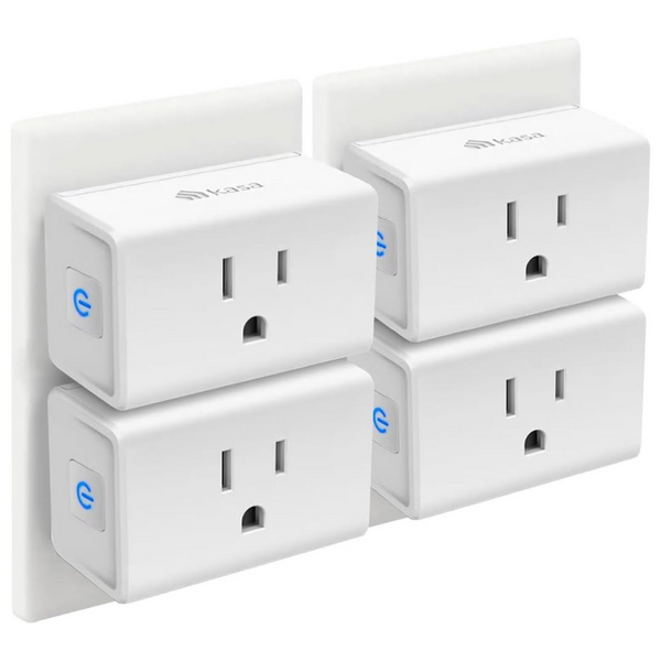 4-Pack Kasa Mini 15A Smart Plug Wi-Fi Outlet Works with Alexa