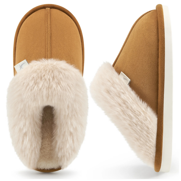 Women's Memory Foam Fluffy Soft Warm Slip On Slipper (various colors)