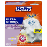 80-Count 13-Gal Hefty Ultra Strong Tall Kitchen Trash Bags